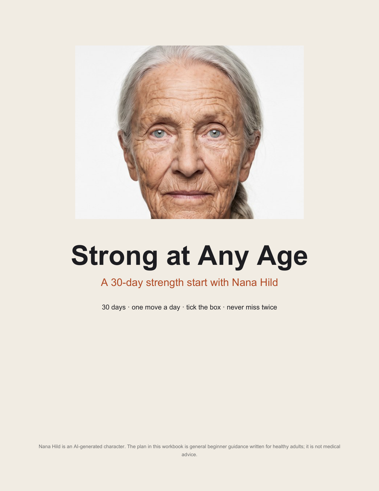 Actual Strong at Any Age workbook cover